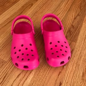 Pink Crocs